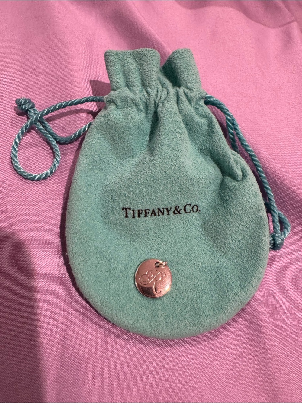 Tiffany & Co. Tiffany and Co. Retired R Small Monogram Disc Charm